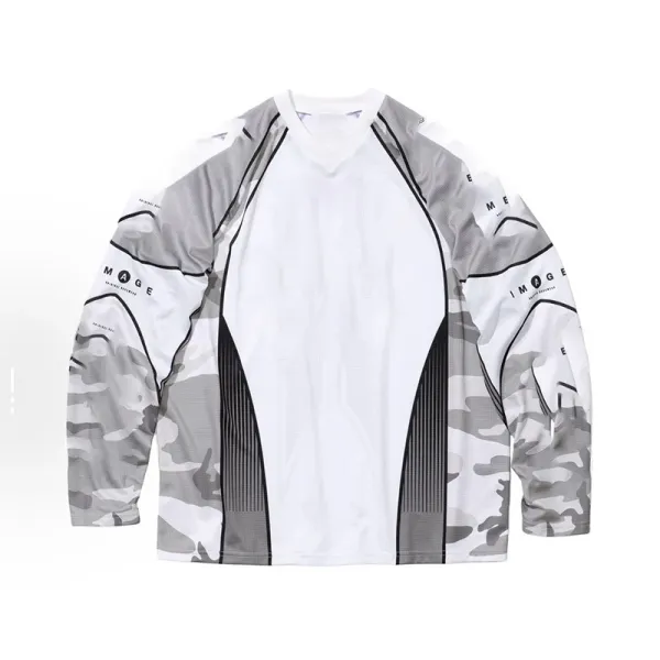 Image Project Jersey Gray Black Red Performance Long-Sleeve Cycling Jersey - 2