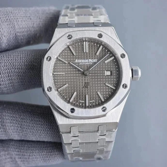 Silver Gray Metal Strap 34mm
