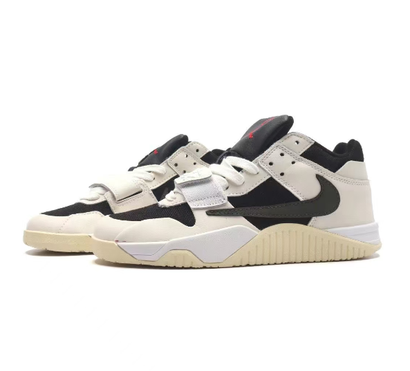 Pure Original AJ1 Low - Beige Black Mid Top Reverse Hook