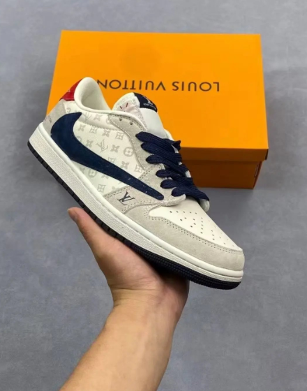 LV Collaboration Beige White Blue