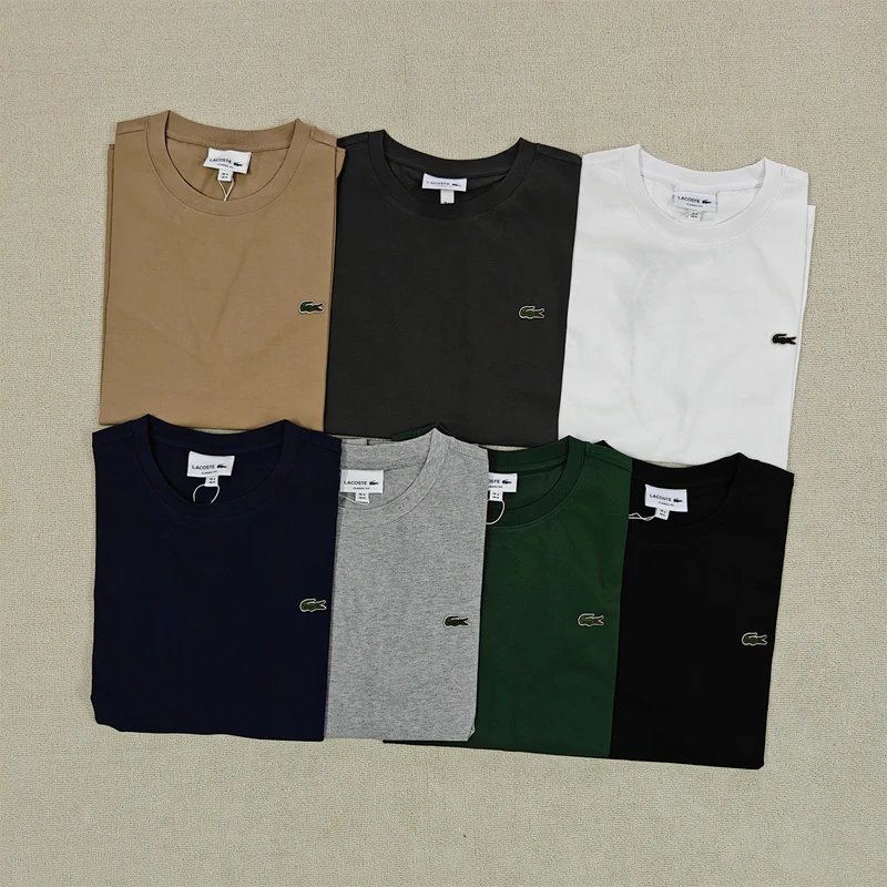 Cotton round neck short sleeved T-shirt 483051 E
