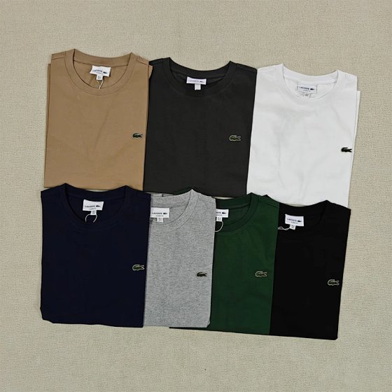 Cotton round neck short sleeved T-shirt 483051 E