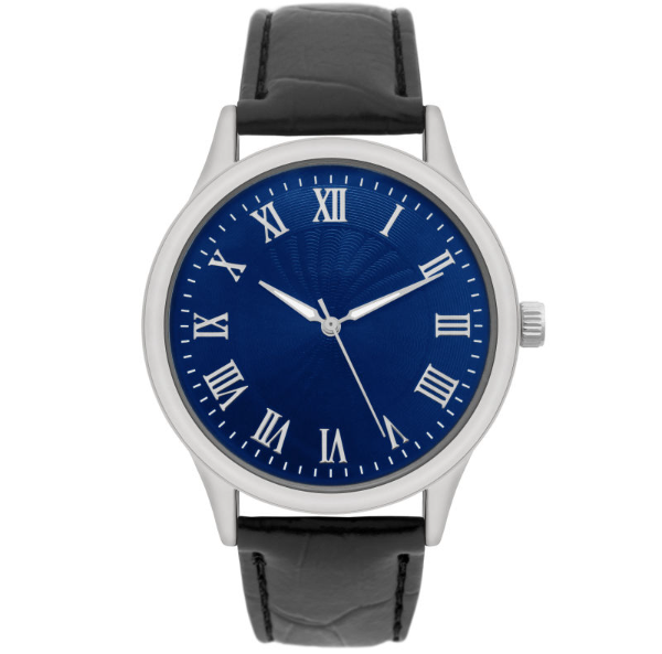 Blue and white black border watch 1184395-315NS
