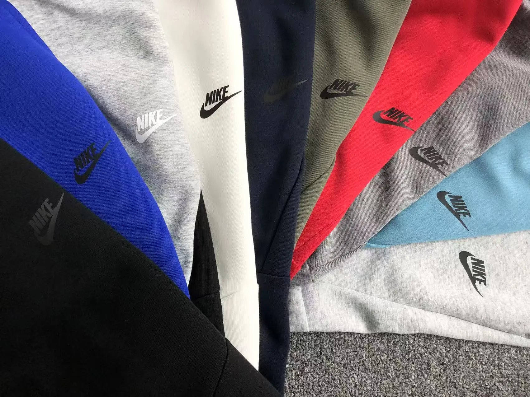 Nike Tech Fleece Joggers Red Sweatpants - 19