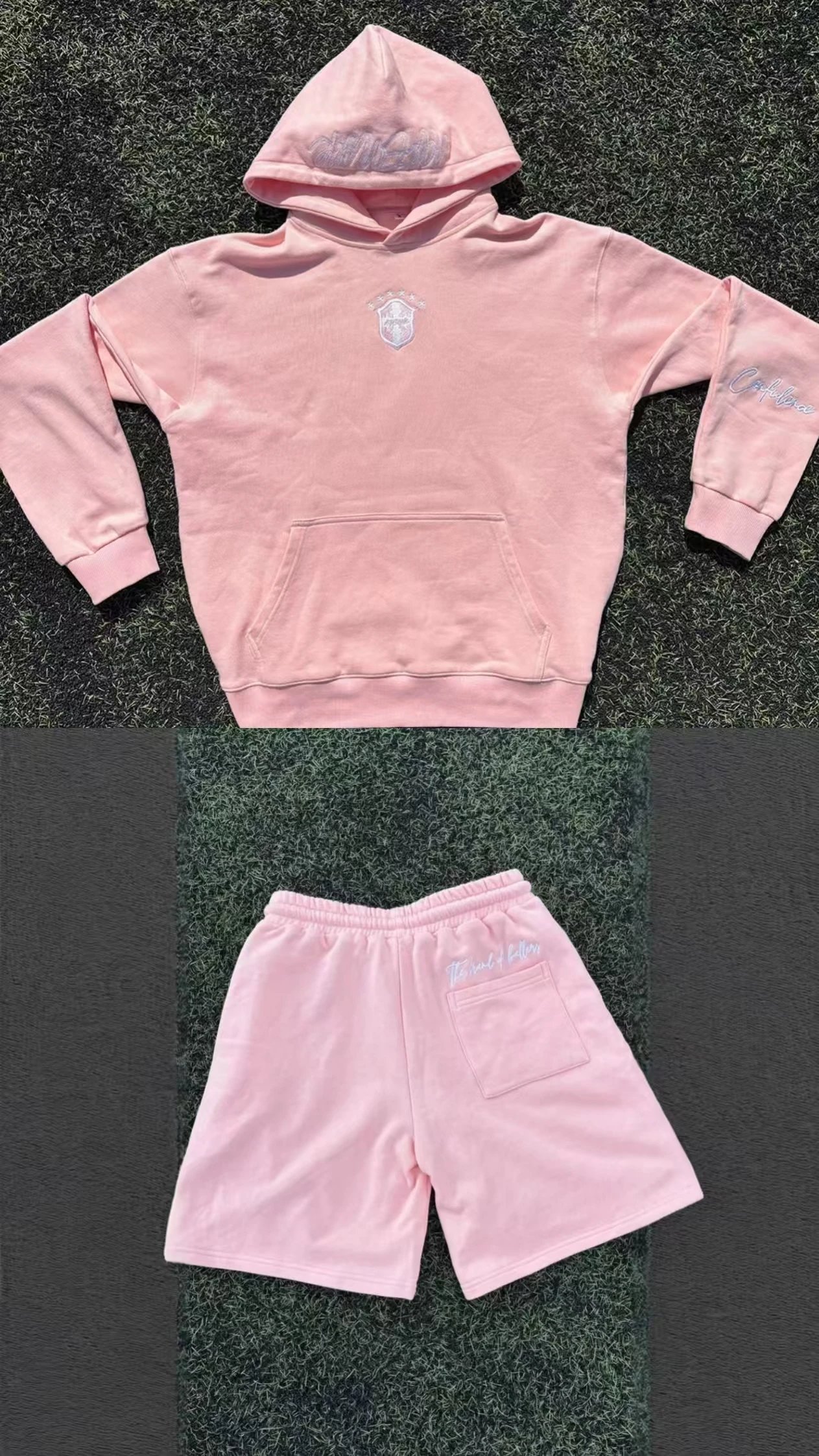 Pink hooded set (badge)
