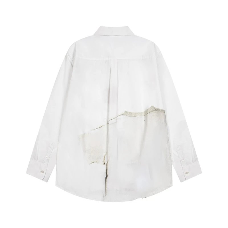 American vintage printed long sleeved shirt