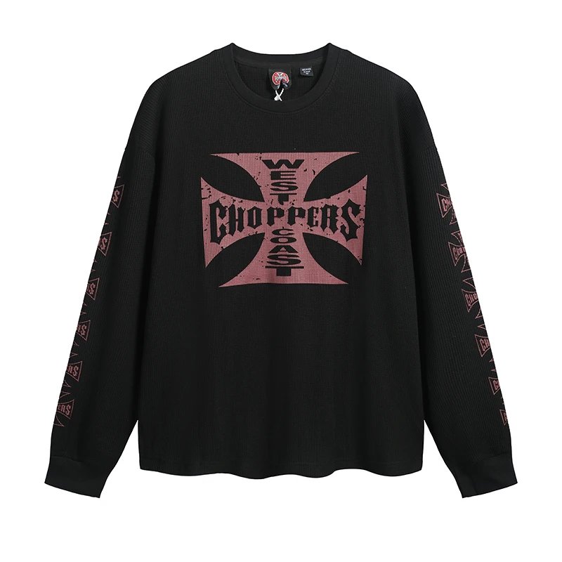 Waffle Logo Vintage Long Sleeve T-Shirt photo 2