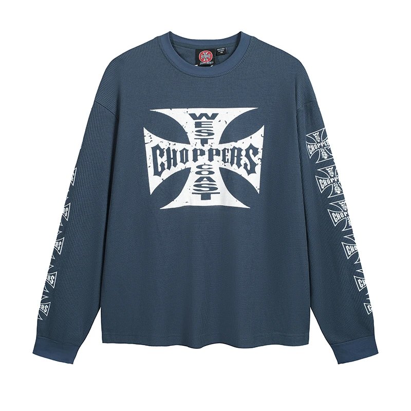 Waffle Logo Vintage Long Sleeve T-Shirt