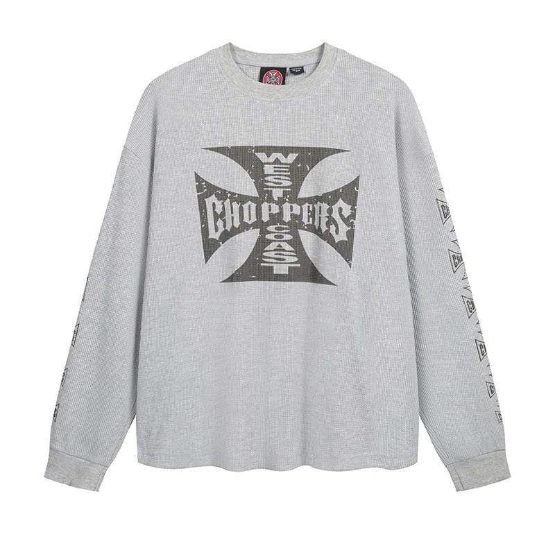 Waffle Logo Vintage Long Sleeve T-Shirt photo 3
