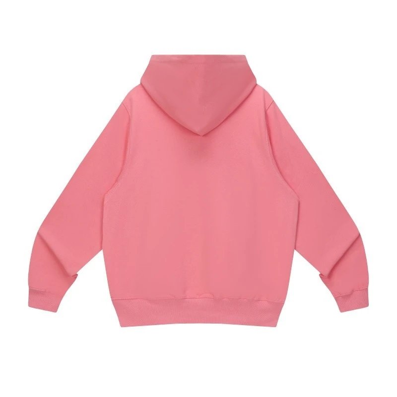 Bat Embroidered Hoodie Pink