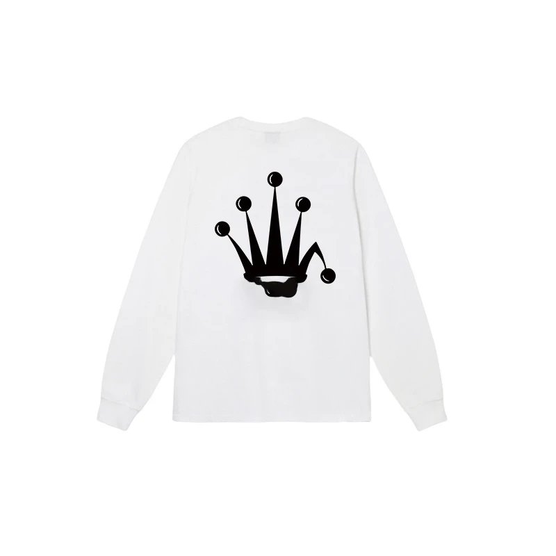 Crown Printed Long Sleeve T-Shirt