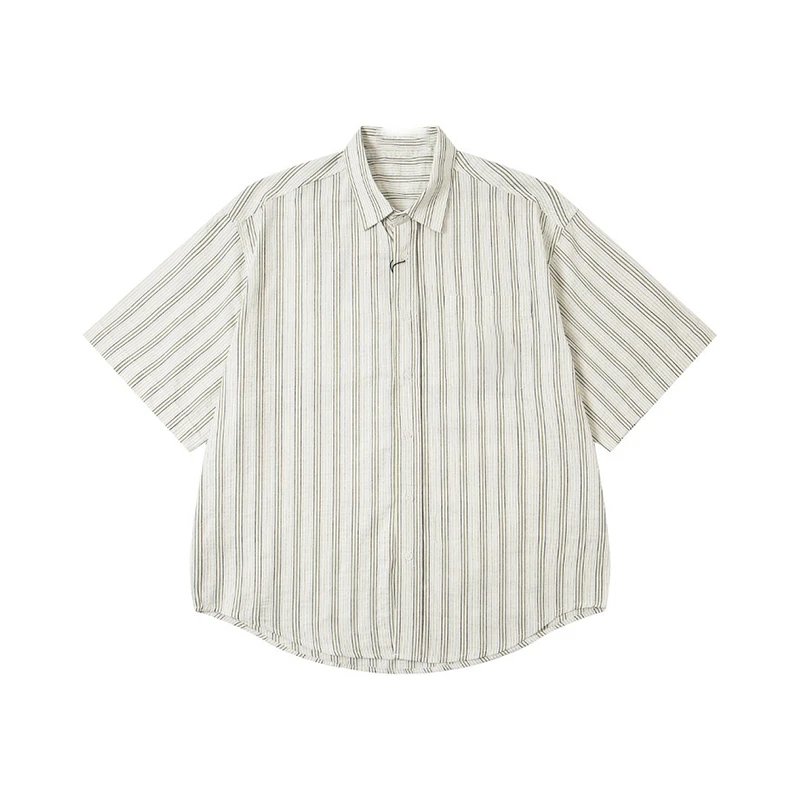 Classic Print Collar Short Sleeve Shirt