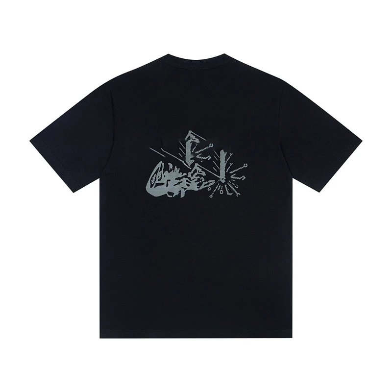 Welding Figure Printed T-Shirt
