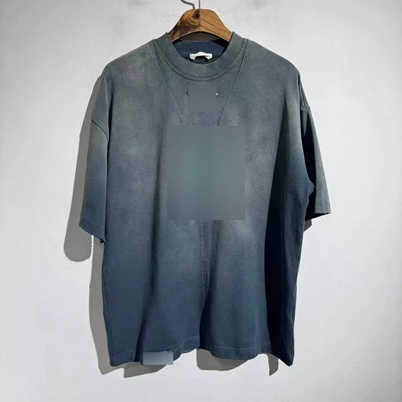 Distressed Patchwork Short Sleeve T-Shirt photo 2