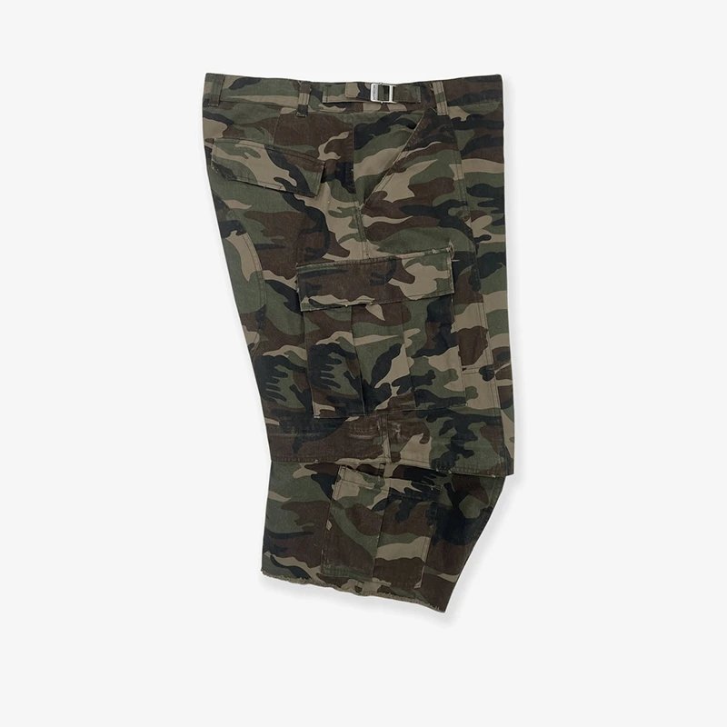 Deconstructed Zip Patchwork Cargo Shorts photo 8