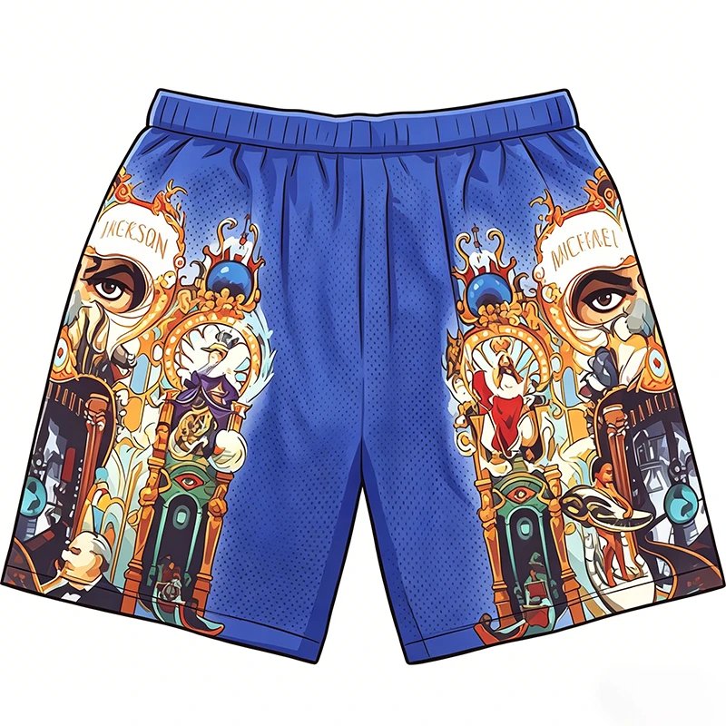 Supreme Michael Jackson Dangerous Shorts Mesh Royal