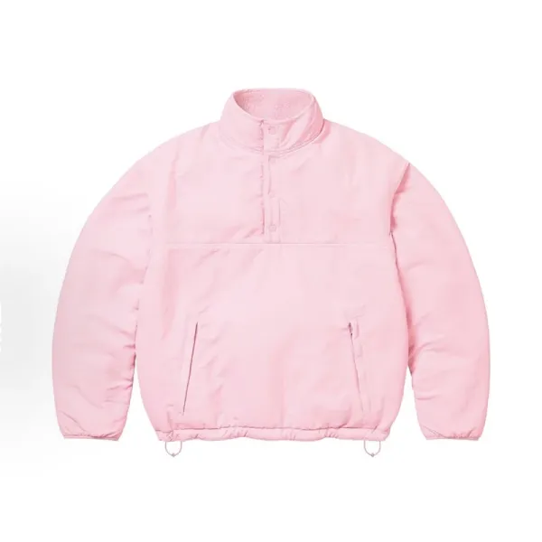 Design Camo Fleece-Lined Half-Zip Jacket Multicolor Outerwear - 8