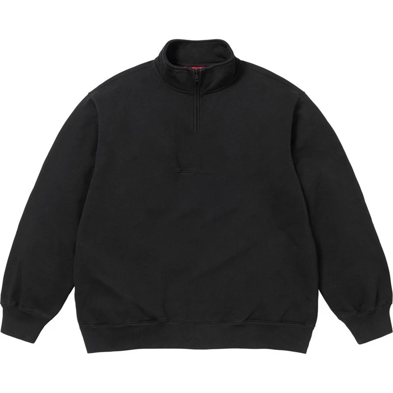 Half zip stand up collar hoodie
