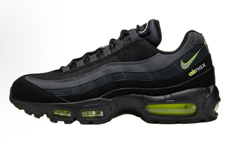 Corteiz x Nike Air Max 95 Black Yellow Sneakers - 12