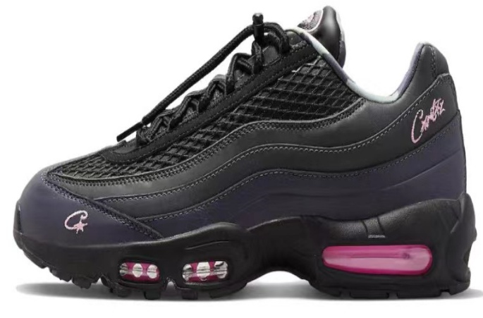 Corteiz x Nike Air Max 95 Black Yellow Sneakers - 8