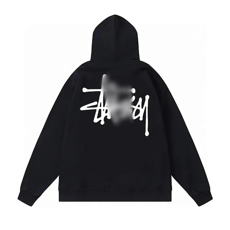 Stussy Black Hooded Sweatshirt