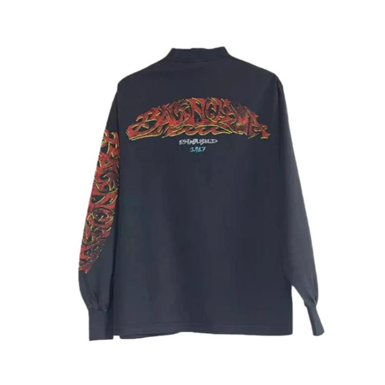 25SS Flame long-sleeved T-shirt 0063
