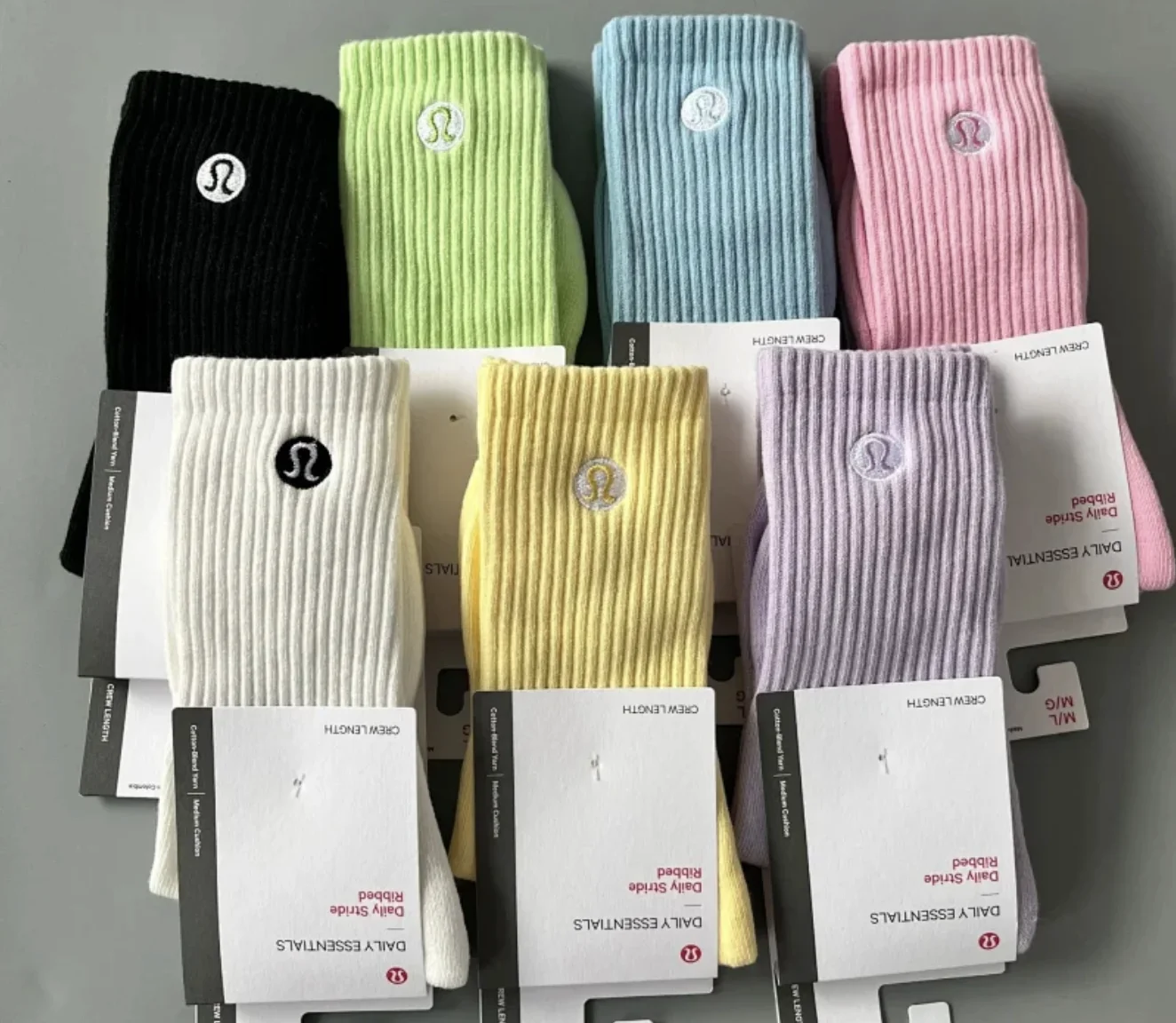 Lululemon Daily Stride Ribbed Comfort Crew Socks
