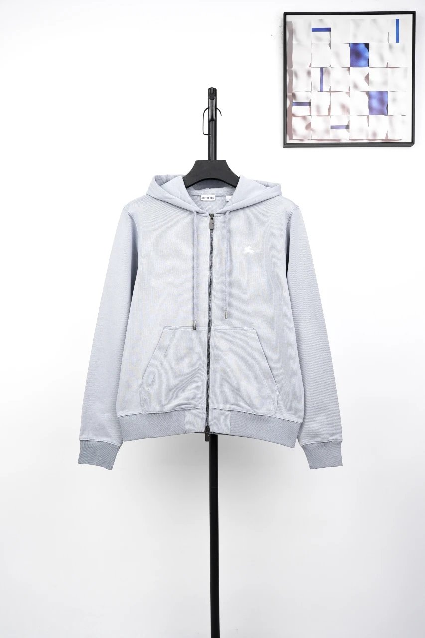 Light Grey Zip-Up Hoodie
