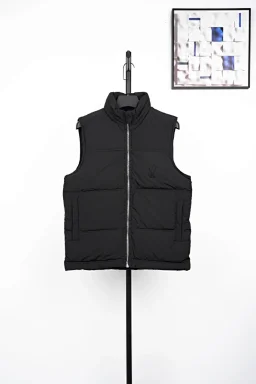 thumbnail for [M8] Love color-blocking down vest black