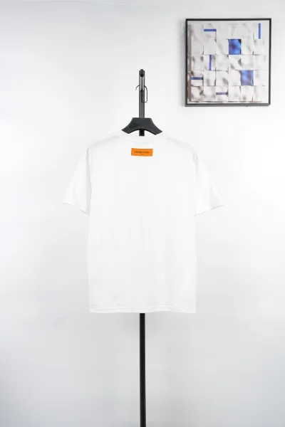 Louis Vuitton Monogram Embroidered White T-Shirt - 10