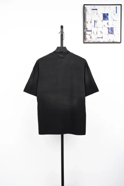 Vetements Logo Print Washed Black T-Shirt - 10