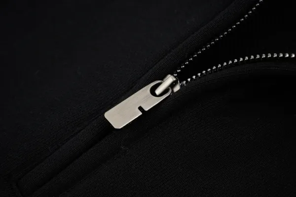 Burberry Half-Zip Sweatshirt with Iconic Check Collar Black - 8