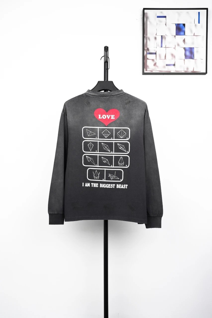 Design Love You Are My Creation Long Sleeve Tee Black T-Shirts - 10