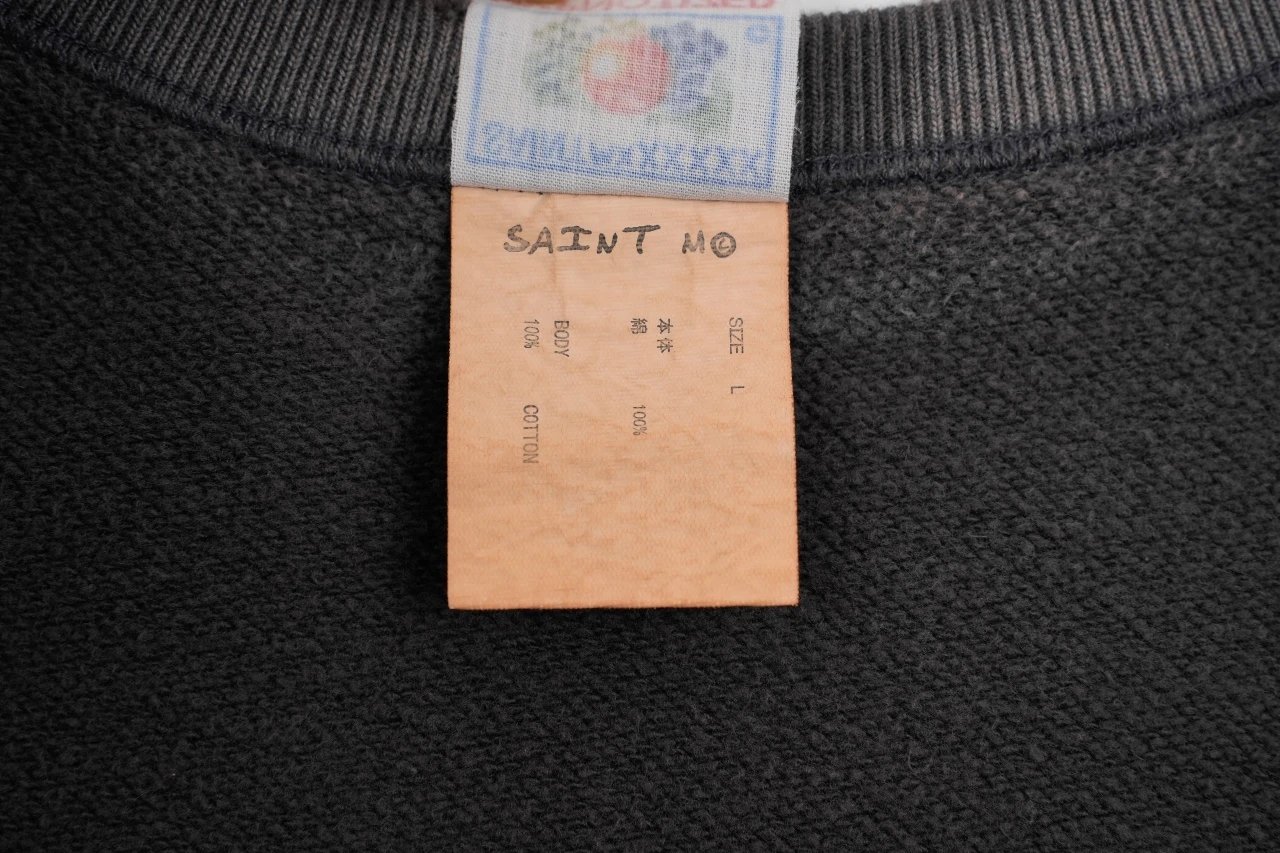 Design Saint-Mx6 Distressed Oversized Sweatshirt Olive Green Hoodie - 21