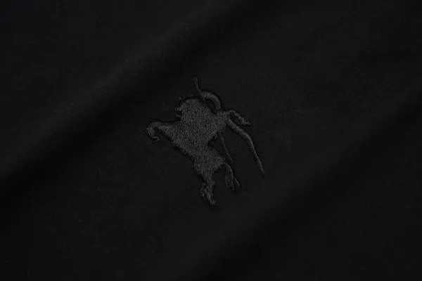 Burberry Check-Panel T-Shirt Black - 8