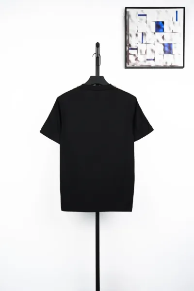 Burberry Check-Panel T-Shirt Black - 11
