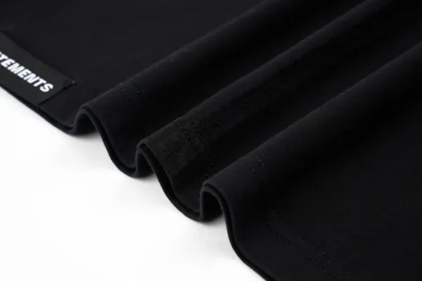 Vetements Logo Print Washed Black T-Shirt - 6