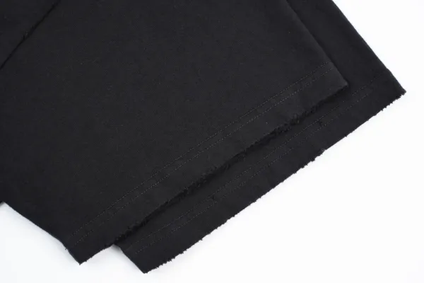 Balenciaga Distressed Logo Print Black T-Shirt - 5