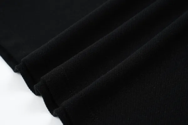 Celine Triomphe Logo Black Polo with White Trim Polo Shirt - 5