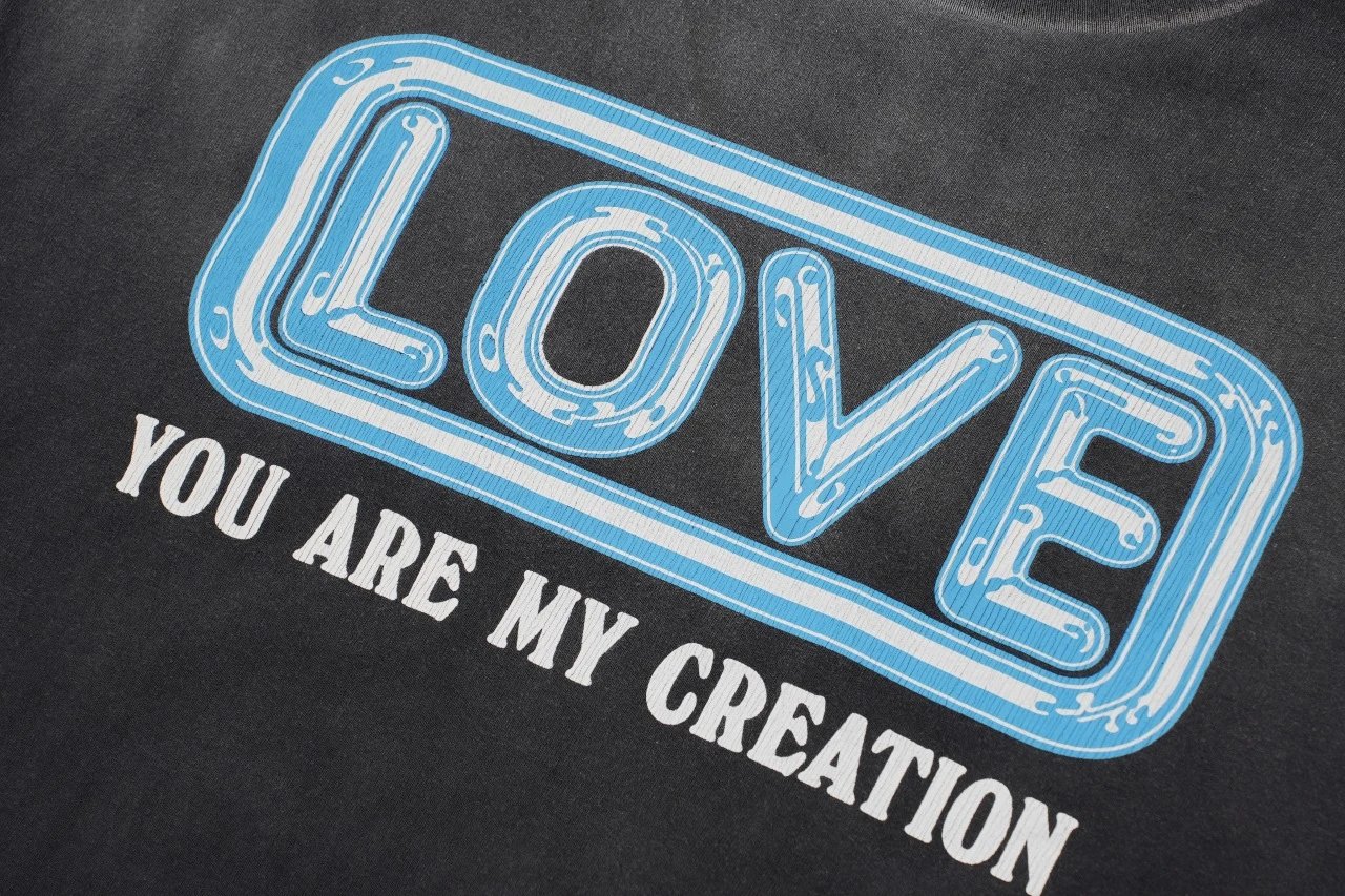 Design Love You Are My Creation Long Sleeve Tee Black T-Shirts - 7