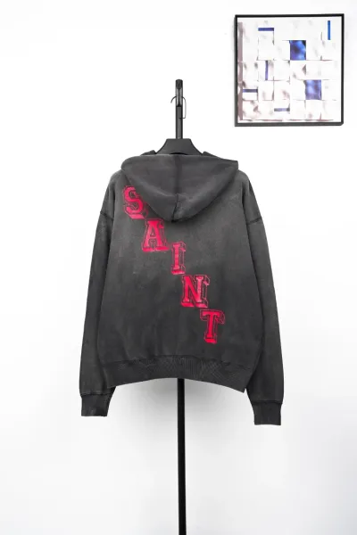 Design Angel of Death Washed Black Hoodie - 10