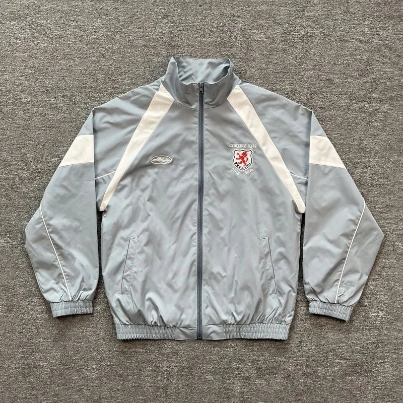 Corteiz Tracksuits Colorblock zip-up track jacket and pants set — 15