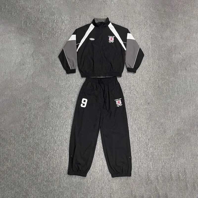 Corteiz Tracksuits Colorblock zip-up track jacket and pants set — 19