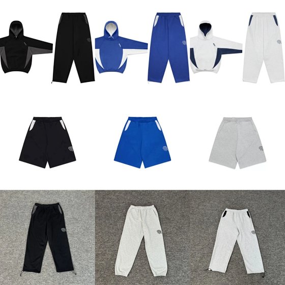 【GW13】Heavy Embroidery Versatile Casual Pants, Hoodie & Shorts