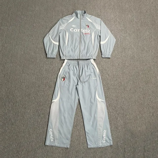 Corteiz Tracksuits Colorblock zip-up track jacket and pants set product detail image 2