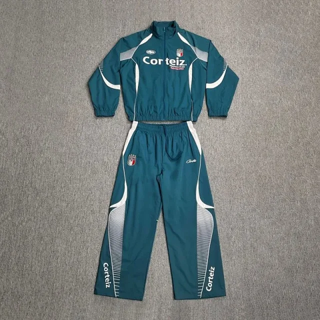 Corteiz Tracksuits Colorblock zip-up track jacket and pants set product detail image 3