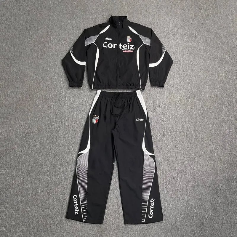 Corteiz Tracksuits Colorblock zip-up track jacket and pants set image 4