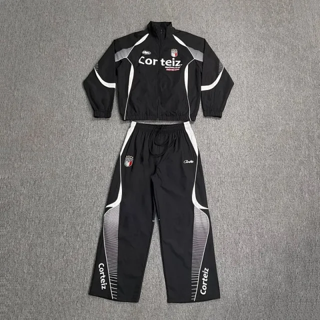 Corteiz Tracksuits Colorblock zip-up track jacket and pants set product detail image 4