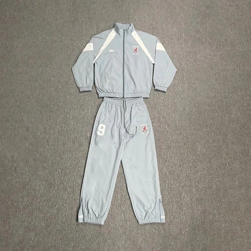 Corteiz Tracksuits Colorblock zip-up track jacket and pants set — 21