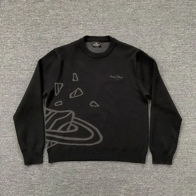 Corteiz Knitwear Striped logo crewneck knit sweater product detail image 10